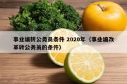 事业编转公务员条件 2020年（事业编改革转公务员的条件）