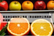 事业单位编制转公务员（事业编制转公务员最新政策）