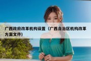 广西政府改革机构设置（广西自治区机构改革方案文件）