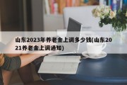 山东2023年养老金上调多少钱(山东2021养老金上调通知)