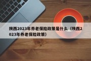 陕西2023年养老保险政策是什么（陕西2023年养老保险政策）