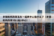 乡镇机构改革五办一站两中心指什么了（乡镇机构改革5办1站2中心）