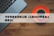 今年养老金怎样上调（上海2024养老金上调多少）