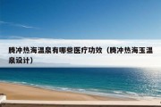 腾冲热海温泉有哪些医疗功效（腾冲热海玉温泉设计）