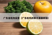 广东省机构设置（广东机构改革方案最新版）