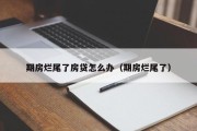 期房烂尾了房贷怎么办（期房烂尾了）