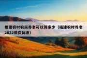 福建农村农民养老可以领多少（福建农村养老2022缴费标准）