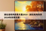 湖北省机构改革方案2018（湖北机构改革2024年改革方案）