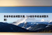 各省养老金调整方案（18省份养老金调整方案）