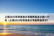 上海2023年养老金计发基数是多少钱一个月（上海2023年养老金计发基数是多少）