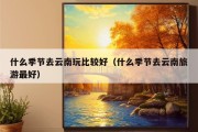 什么季节去云南玩比较好（什么季节去云南旅游最好）