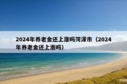 2024年养老金还上涨吗菏泽市（2024年养老金还上涨吗）