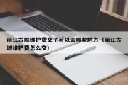 丽江古城维护费交了可以去哪些地方（丽江古城维护费怎么交）