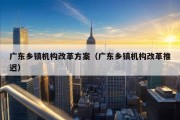 广东乡镇机构改革方案（广东乡镇机构改革推迟）