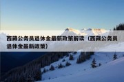 西藏公务员退休金最新政策解读（西藏公务员退休金最新政策）