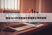 四川2023年养老金计发基数公布吗视频