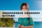 河南省机构改革实施方案（河南省机构改革方案2024年最新）