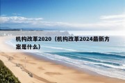 机构改革2020（机构改革2024最新方案是什么）