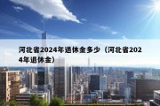 河北省2024年退休金多少（河北省2024年退休金）