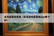 自驾游露营营地（自驾游找露营地app哪个好）