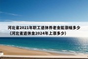 河北省2021年职工退休养老金能涨幅多少（河北省退休金2024年上涨多少）