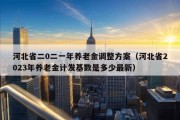 河北省二0二一年养老金调整方案（河北省2023年养老金计发基数是多少最新）