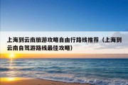 上海到云南旅游攻略自由行路线推荐（上海到云南自驾游路线最佳攻略）