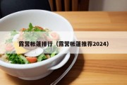 露营帐篷排行（露营帐篷推荐2024）