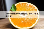 2023年机构改革冻结多久（2023年机构改革）