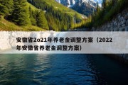 安徽省2o21年养老金调整方案（2022年安徽省养老金调整方案）