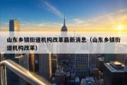 山东乡镇街道机构改革最新消息（山东乡镇街道机构改革）