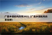 广西乡镇机构改革2021（广西乡镇机构改革挂牌）