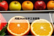 河南2020社平工资基数