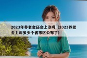 2023年养老金还会上涨吗（2023养老金上调多少个省市区公布了）