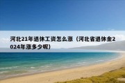 河北21年退休工资怎么涨（河北省退休金2024年涨多少呢）