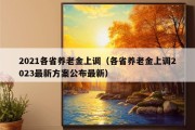 2021各省养老金上调（各省养老金上调2023最新方案公布最新）