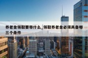 养老金领取要带什么_领取养老金必须具备哪三个条件