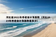 河北省2021年养老金计发基数（河北2023年养老金计发基数是多少）