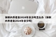 体制内养老金2024年会少吗怎么办（体制内养老金2024年会少吗）