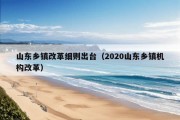 山东乡镇改革细则出台（2020山东乡镇机构改革）