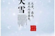 硬核推荐（大雪节气谚语大全）过年养生诗句 - 大雪节气的经典诗句