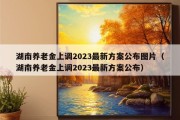 湖南养老金上调2023最新方案公布图片（湖南养老金上调2023最新方案公布）