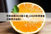 中央定调2024涨工资（2024年养老金上调多少山东）