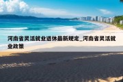 河南省灵活就业退休最新规定_河南省灵活就业政策