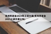 贵州养老金2023年上调方案(贵州养老金2023上调方案公布)