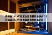 安徽省2023年养老金计发基数是多少?（安徽省2023年养老金计发基数是多少）