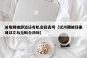 试用期被辞退还有机会回去吗（试用期被辞退可以立马走吗合法吗）