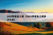 202l养老金上调（2023养老金上调多少%点）