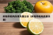 庆阳市机构改革方案公示（庆阳市机构改革方案）