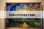 云南省2020年养老金计发基数